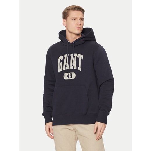 Gant Bluza 49 Arch Graphic 2044009 Granatowy Regular Fit ze sklepu MODIVO w kategorii Bluzy męskie - zdjęcie 182633828