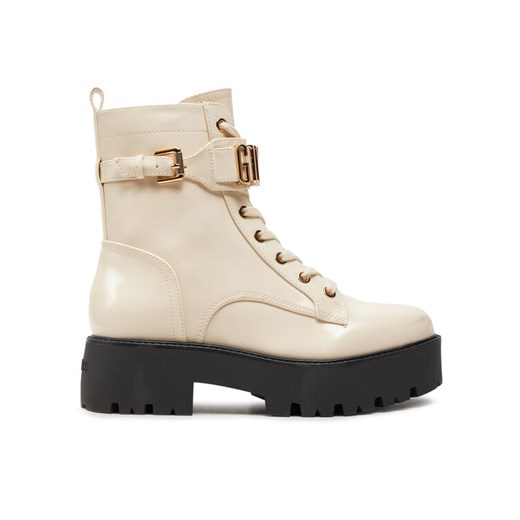 Guess Botki Vaires FLTSOM PAT10 Beżowy ze sklepu MODIVO w kategorii Botki - zdjęcie 182633928