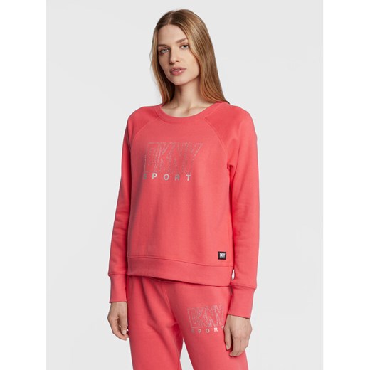 DKNY Sport Bluza DP2T9071 Różowy Regular Fit ze sklepu MODIVO w kategorii Bluzy damskie - zdjęcie 182633957
