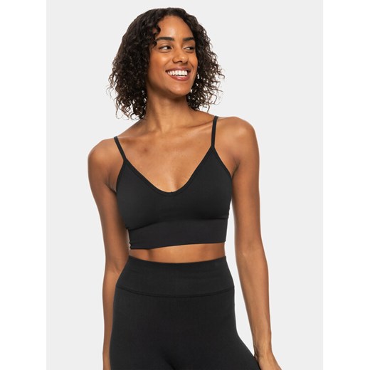 Roxy Biustonosz sportowy Seamless Bra Tops ERJKT04020 Szary ze sklepu MODIVO w kategorii Biustonosze - zdjęcie 182633978