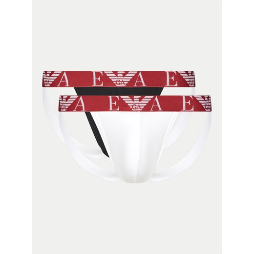 Emporio Armani Underwear Komplet 2 par slipów Jock Strap EM000257 AF10778 M0080 Kolorowy ze sklepu MODIVO w kategorii Majtki męskie - zdjęcie 182633996