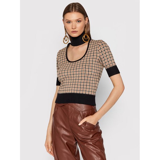 Pinko Golf Radiante 2 Al21-22 BLK01 1G16S7 Y7HE Beżowy Regular Fit ze sklepu MODIVO w kategorii Bluzki damskie - zdjęcie 182634005