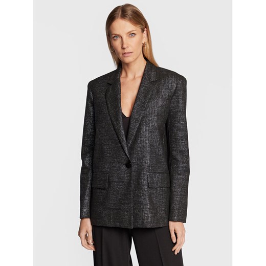 Patrizia Pepe Marynarka 2S1433/A166-I2Y2 Czarny Oversize ze sklepu MODIVO w kategorii Marynarki damskie - zdjęcie 182634017