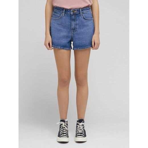 Lee Szorty jeansowe Carol L37CHGB32 112330589 Niebieski Regular Fit ze sklepu MODIVO w kategorii Szorty - zdjęcie 182634097