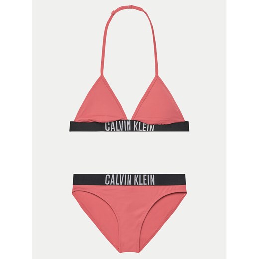 Calvin Klein Swimwear Strój kąpielowy KY0KY00090 Różowy ze sklepu MODIVO w kategorii Stroje kąpielowe - zdjęcie 182634189
