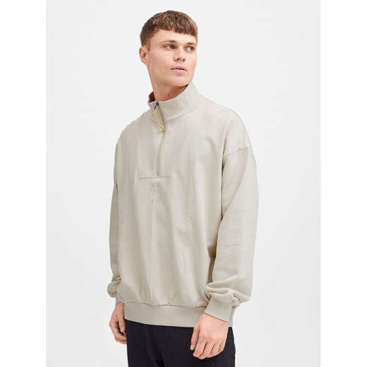 Solid Bluza Ilham 21108129 Beżowy Relaxed Fit ze sklepu MODIVO w kategorii Bluzy męskie - zdjęcie 182634228