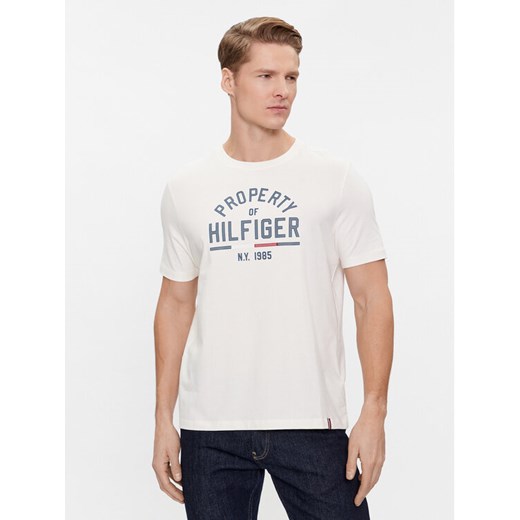 Tommy Hilfiger T-Shirt Graphic MW0MW32641 Biały Regular Fit ze sklepu MODIVO w kategorii T-shirty męskie - zdjęcie 182634315