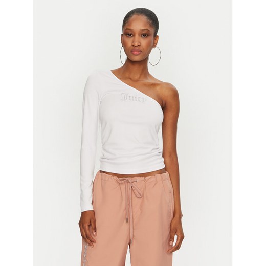 Juicy Couture Bluzka Nella JCWCT24310 Biały Slim Fit ze sklepu MODIVO w kategorii Bluzki damskie - zdjęcie 182634356