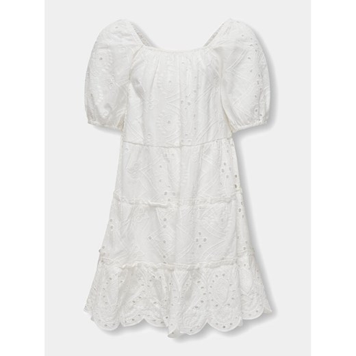 Kids ONLY Sukienka letnia Cleo 15320402 Biały Regular Fit ze sklepu MODIVO w kategorii Sukienki dziewczęce - zdjęcie 182634409