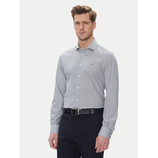 Tommy Hilfiger Koszula MW0MW39281 Niebieski Slim Fit ze sklepu MODIVO w kategorii Koszule męskie - zdjęcie 182634446
