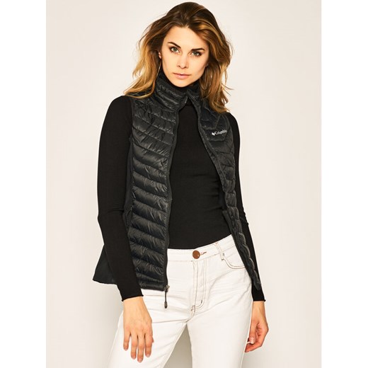 Columbia Kamizelka Powder Pass Vest EK0192 Czarny Regular Fit ze sklepu MODIVO w kategorii Kamizelki damskie - zdjęcie 182634449