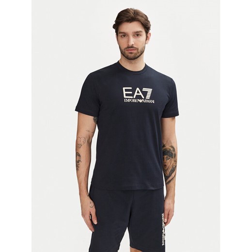EA7 Emporio Armani T-Shirt 7M000224 AF10375 MB122 Granatowy Regular Fit 3XL MODIVO