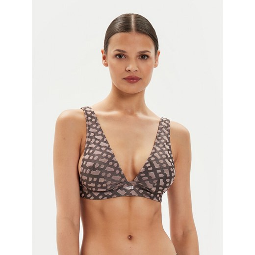Boss Góra od bikini Beatrix 50515551 Brązowy Regular Fit ze sklepu MODIVO w kategorii Stroje kąpielowe - zdjęcie 182634489
