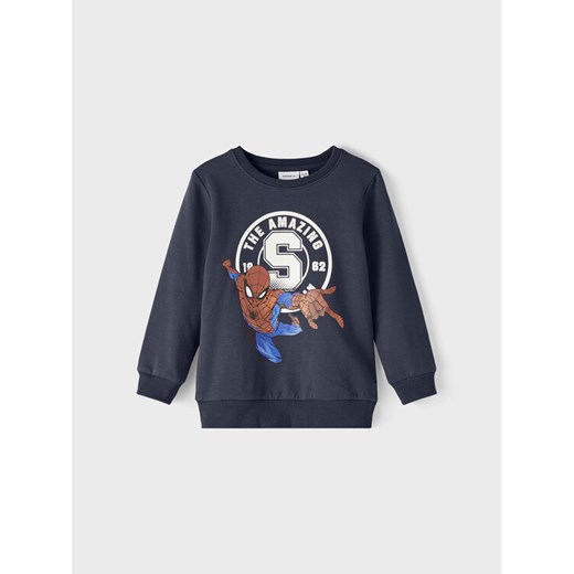 NAME IT Bluza SPIDER-MAN 13210737 Granatowy Regular Fit ze sklepu MODIVO w kategorii Bluzy chłopięce - zdjęcie 182634496