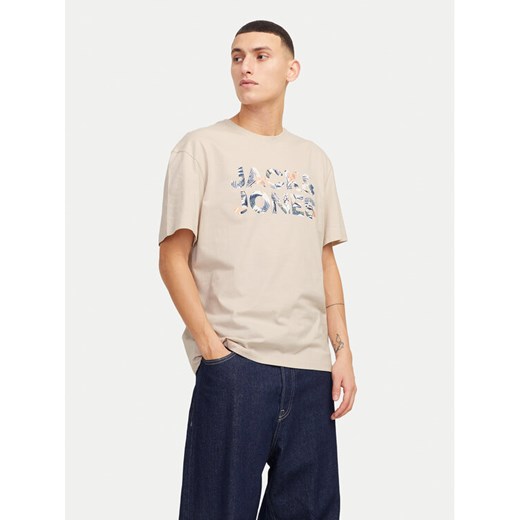 Jack&Jones T-Shirt Bryan 12268127 Beżowy Relaxed Fit ze sklepu MODIVO w kategorii T-shirty męskie - zdjęcie 182634559