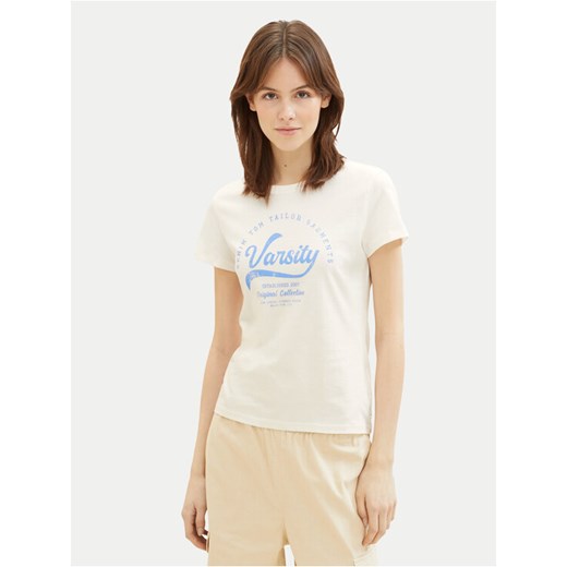 Tom Tailor Denim T-Shirt 1040185 Biały Regular Fit ze sklepu MODIVO w kategorii Bluzki damskie - zdjęcie 182634589