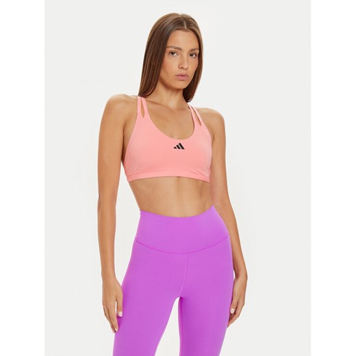 adidas Biustonosz sportowy Aeroimpact Luxe Training JE3915 Różowy ze sklepu MODIVO w kategorii Biustonosze - zdjęcie 182634629