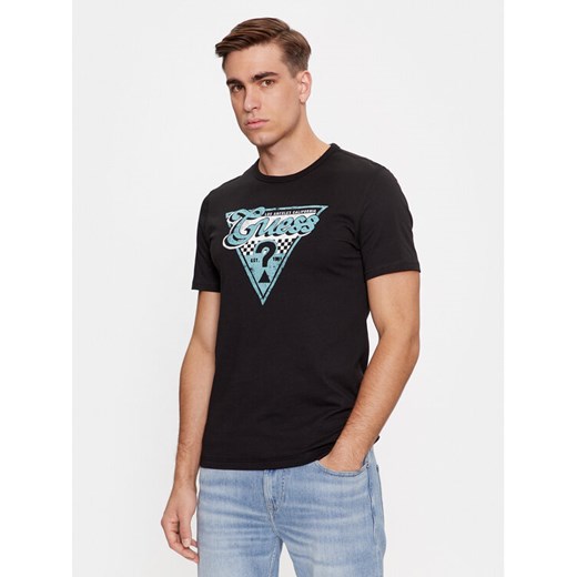 Guess T-Shirt M4RI06 I3Z14 Czarny Regular Fit ze sklepu MODIVO w kategorii T-shirty męskie - zdjęcie 182634677