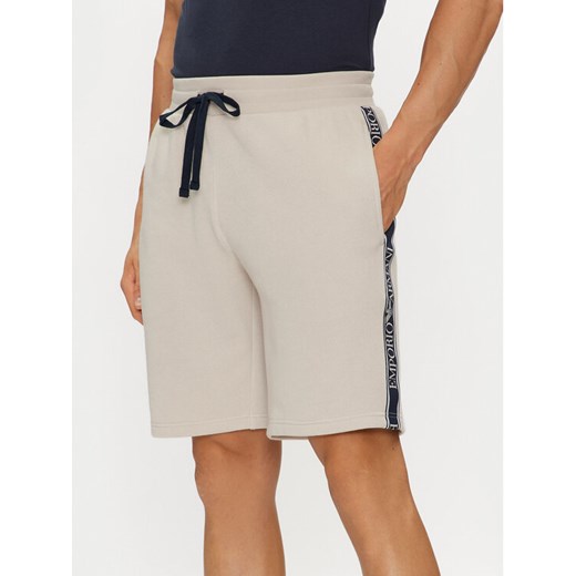 Emporio Armani Underwear Szorty sportowe 111004 4R571 03155 Beżowy Regular Fit ze sklepu MODIVO w kategorii Spodenki męskie - zdjęcie 182634697