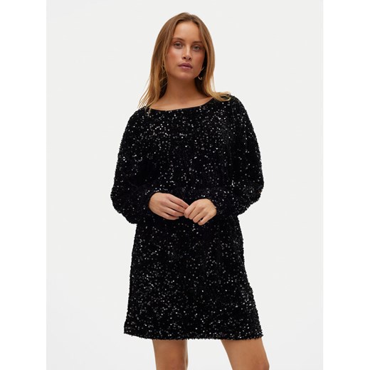 Vero Moda Sukienka koktajlowa Bella 10317046 Czarny Regular Fit ze sklepu MODIVO w kategorii Sukienki - zdjęcie 182634717
