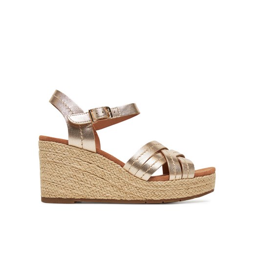 Clarks Espadryle Sabina Strap 26181463 Złoty ze sklepu MODIVO w kategorii Espadryle damskie - zdjęcie 182634718