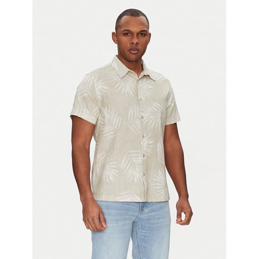 Guess Koszula M5GH68 WH3A0 Beżowy Regular Fit ze sklepu MODIVO w kategorii Koszule męskie - zdjęcie 182634775