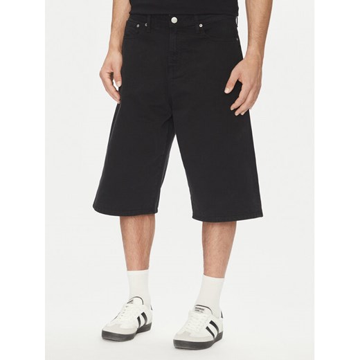 Jack&Jones Szorty jeansowe Owen 12277167 Czarny Baggy Fit ze sklepu MODIVO w kategorii Spodenki męskie - zdjęcie 182634829