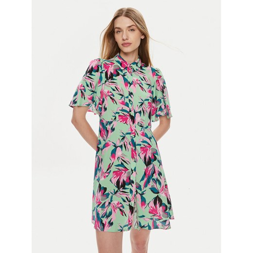YAS Sukienka koszulowa Savanna 26029347 Zielony Regular Fit ze sklepu MODIVO w kategorii Sukienki - zdjęcie 182635045