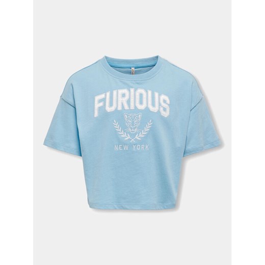 Kids ONLY T-Shirt Gvilla 15322531 Niebieski Regular Fit ze sklepu MODIVO w kategorii Bluzki dziewczęce - zdjęcie 182635075