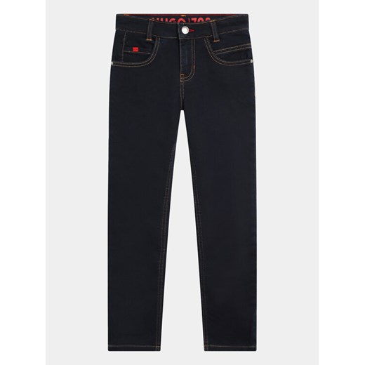 Hugo Jeansy G00048 S Niebieski Slim Fit ze sklepu MODIVO w kategorii Spodnie chłopięce - zdjęcie 182635076
