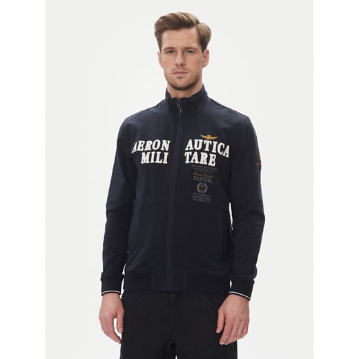 Aeronautica Militare Bluza 251FE1999F459 Granatowy Regular Fit ze sklepu MODIVO w kategorii Bluzy męskie - zdjęcie 182635077