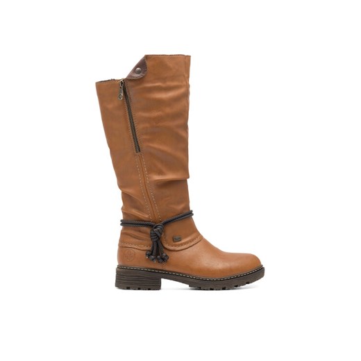 Rieker Kozaki Z4758-24 Brązowy ze sklepu MODIVO w kategorii Kozaki damskie - zdjęcie 182635157