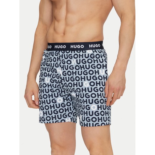 HUGO Szorty piżamowe Tortuga 50540086 Niebieski Regular Fit ze sklepu MODIVO w kategorii Piżamy męskie - zdjęcie 182635207