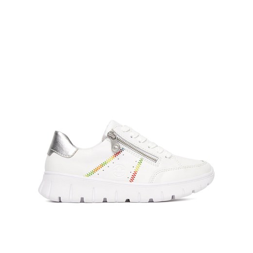 Rieker Sneakersy N1313-80 Biały ze sklepu MODIVO w kategorii Buty sportowe damskie - zdjęcie 182635276