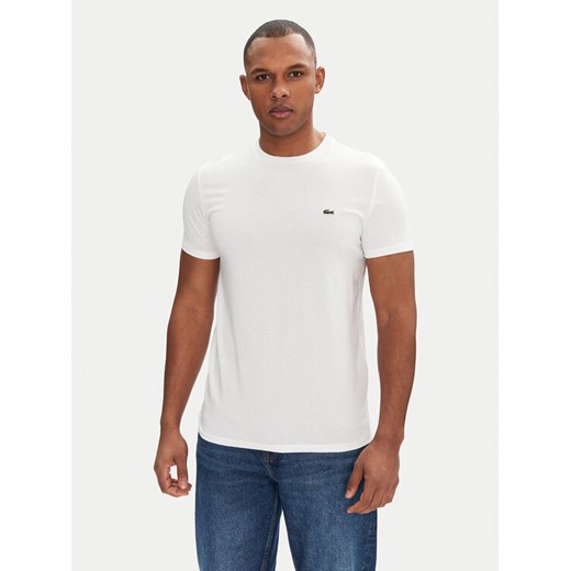 Lacoste T-Shirt TH6709 Biały Regular Fit Lacoste 8 MODIVO