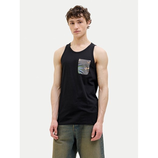 Jack&Jones Tank top Hawaii 12269321 Czarny Standard Fit ze sklepu MODIVO w kategorii T-shirty męskie - zdjęcie 182635318