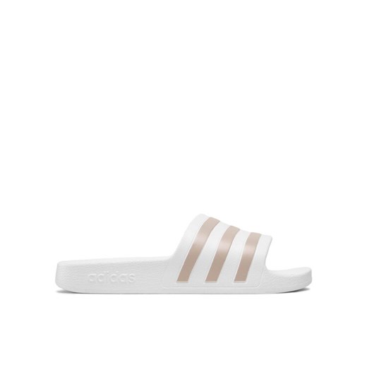 adidas Klapki adilette Aqua EF1730 Biały ze sklepu MODIVO w kategorii Buty męskie - zdjęcie 182635355