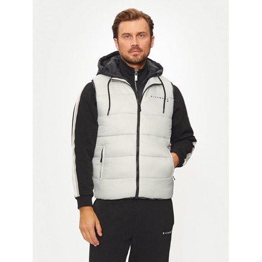 Richmond X Kamizelka Buksa UMA24242PI Szary Regular Fit ze sklepu MODIVO w kategorii Kamizelki męskie - zdjęcie 182635386
