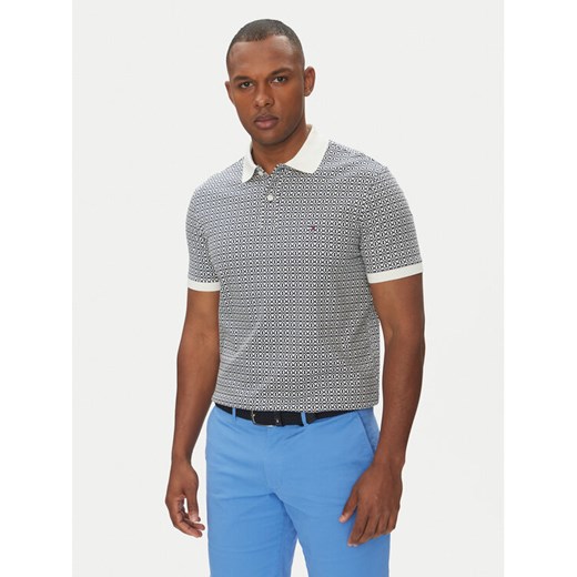 Tommy Hilfiger Polo Interlock MW0MW39234 Granatowy Regular Fit ze sklepu MODIVO w kategorii T-shirty męskie - zdjęcie 182635417