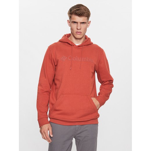 Columbia Bluza CSC Basic Logo™ II Hoodie Pomarańczowy Regular Fit ze sklepu MODIVO w kategorii Bluzy męskie - zdjęcie 182635429