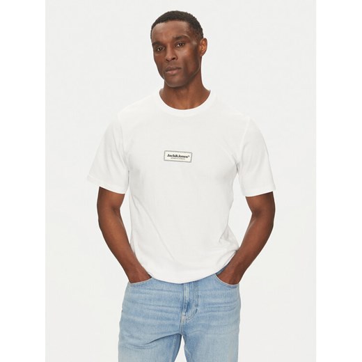 Jack&Jones T-Shirt Split 12273182 Biały Regular Fit ze sklepu MODIVO w kategorii T-shirty męskie - zdjęcie 182635475