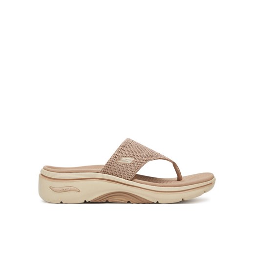 Skechers Japonki Go Walk Arch Fit 2.0 Sandal-Carrie 140861/TPE Beżowy ze sklepu MODIVO w kategorii Klapki damskie - zdjęcie 182635525