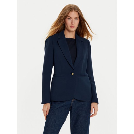 Tommy Hilfiger Marynarka WW0WW44096 Granatowy Slim Fit ze sklepu MODIVO w kategorii Marynarki damskie - zdjęcie 182635527