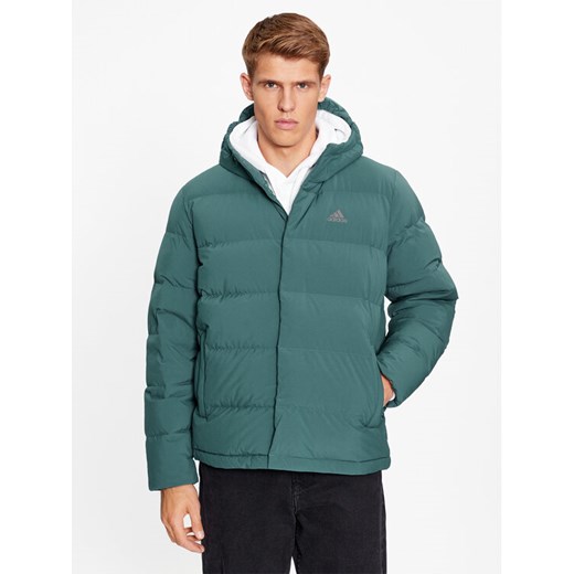 adidas Kurtka puchowa Helionic Down IK3176 Niebieski Regular Fit ze sklepu MODIVO w kategorii Kurtki męskie - zdjęcie 182635686