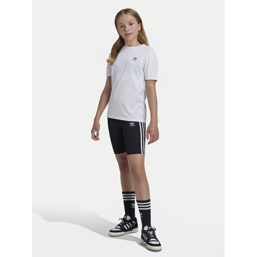 adidas Szorty sportowe adicolor IY7483 Czarny Slim Fit ze sklepu MODIVO w kategorii Spodenki dziewczęce - zdjęcie 182635739