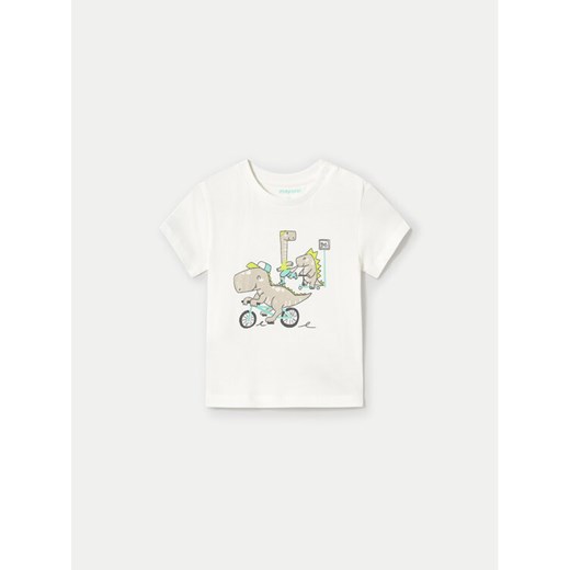 Mayoral T-Shirt 1062 Biały Regular Fit ze sklepu MODIVO w kategorii Kaftaniki i bluzki - zdjęcie 182635745