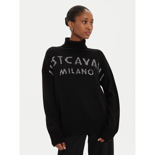 Just Cavalli Golf 77PAFM22 Czarny Regular Fit ze sklepu MODIVO w kategorii Swetry damskie - zdjęcie 182635758