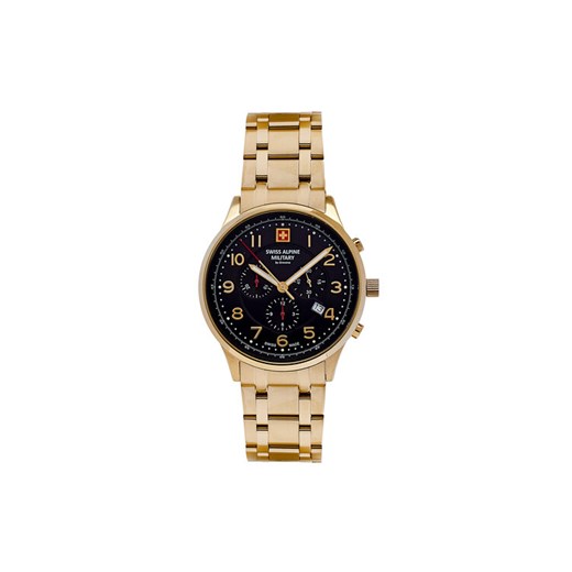 Swiss Alpine Military Zegarek 7084.9117 Czarny ze sklepu MODIVO w kategorii Zegarki - zdjęcie 182635807