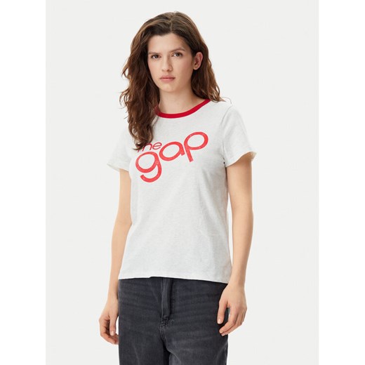 Gap T-Shirt 723653-06 Szary Regular Fit ze sklepu MODIVO w kategorii Bluzki damskie - zdjęcie 182635809