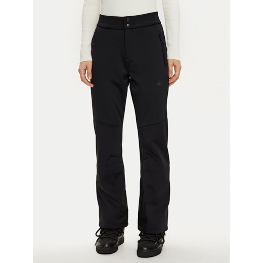 4F Spodnie narciarskie 4FWAW24TFTRF706 Czarny Slim Fit ze sklepu MODIVO w kategorii Spodnie damskie - zdjęcie 182636019